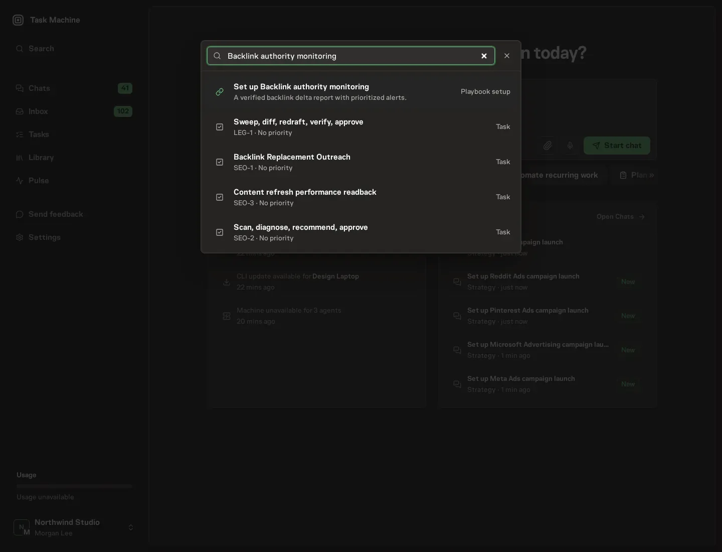 The command center offering Set up Backlink authority monitoring