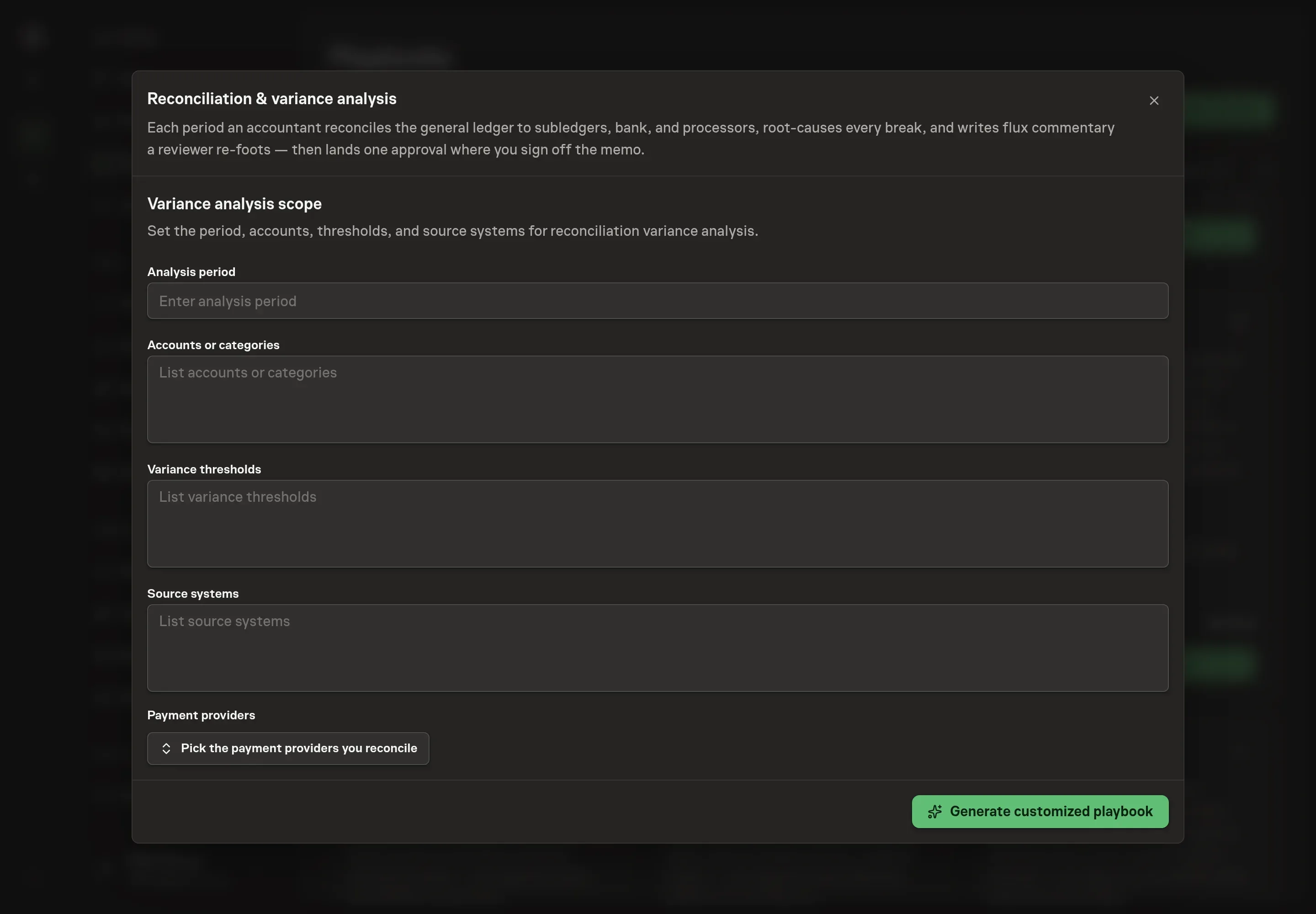 The payment providers picker open on the setup step with Stripe selected and Paddle, Polar, and PayPal available